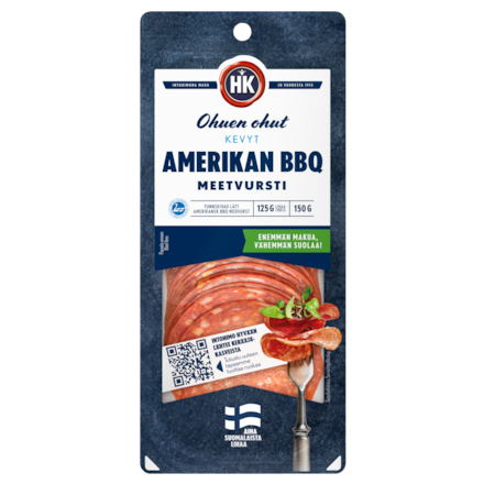 HK Ohuen ohut Kevyt Amerikan BBQ meetvursti (5308)