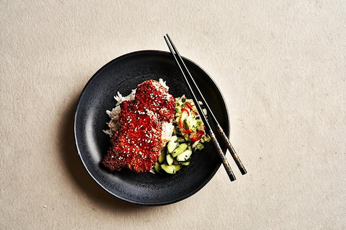 Korean Fried Chicken & Rice