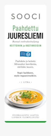 Kivikylän Sooci paahdettu juuresliemi (7505)